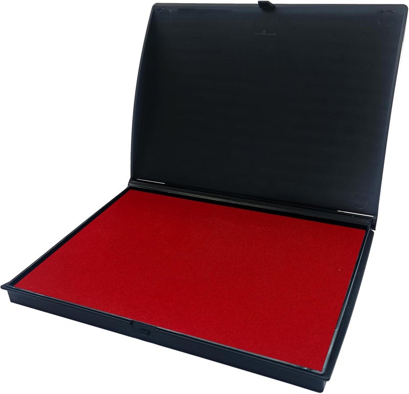 Stampmate Large Red Stamp Pad 7" x 5" – Premium Felt Ink Pad for Office, Home, Craft, and Rubber Stamps - Image 5